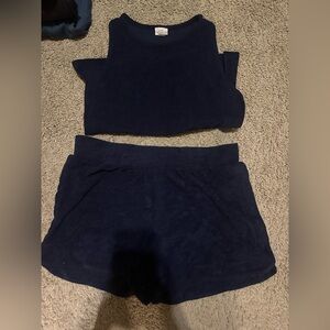 A New Day Terry cloth tank top and shorts set
